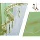 thumbnail image 4 of Cortina de ventana de encaje floral transparente, verde, 4 of 5