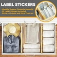 thumbnail image 4 of 4“ High Bamboo Deep Drawer Dividers with Labels, Kitchen Adjustable Drawer Organizers, Expandable Organization for Home, Office, Dressers and Bathroom, 2 Dividers (17-22 in), 4 of 6