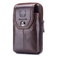 thumbnail image 2 of Riñonera Riñonera de cuero para hombre, riñonera, riñonera, funda para teléfono con trabilla para ci BULLCAPTAIN Riñonera, 2 of 7