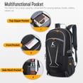 thumbnail image 4 of yeacher Ultra-Light Foldable Nylon Backpack for Travel, Hiking, and Daily Use - Waterproof, Large Capacity, Grey/Black Options Available, 4 of 6