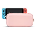 thumbnail image 1 of GeekShare Sakura Pink Carry Case Compatible with Nintendo Switch/Switch OLED Model – Ultra Slim Portable Hard Shell Travel Case for Switch Console & Accessories – 10 Game Cards, 1 of 4