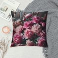 thumbnail image 2 of COMIO Shabby Chic Throw Pillow Cover, Flowers Decorative Cushion Cases Floral Pillow Home Decor for Summer Spring, 2 of 5