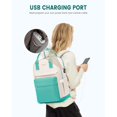 thumbnail image 5 of Laptop Backpack for Women Men 15.6 Inch Laptop Bag with USB Port Fashion Waterproof Backpacks Teacher Nurse Stylish Travel Bags Vintage Daypacks Bookbag for College School Work, 5 of 5