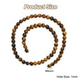 thumbnail image 2 of 60 Pcs Natural Stone 6mm Tiger Eye Beads Gemstone Beads for Bracelet Necklace Jewelry Making, 2 of 6