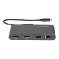 thumbnail image 4 of StarTech.com Thunderbolt 3 Mini Dock - Portable Dual Monitor w/ DP 4K 60Hz - 2X USB-A Hub (3.2/2.0), GbE - 28cm Cable - TB3 Multiport Adapter - Mac/Windows��- Upgraded Version of TB3DKM2DP (TB3DKMDPL) - Docking station - Thunderbolt 3 - 2 x DP - 1GbE, 4 of 11