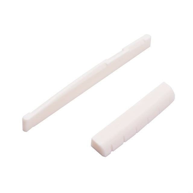Guitar saddle and nut real bone material 2 pieces for 6 string acoustic guitar