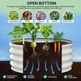 thumbnail image 3 of Galvanized Raised Garden Beds Outdoor,Oval Raised Metal Planter Box With Open Base For Planting Vegetables Flowers Herb,Easy-Assembly, 3 of 7