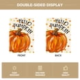 thumbnail image 5 of Sm:)e Watercolor Pumpkin Polka Dot Fall Garden Flag 12x18 Inch Double Sided, Autumn Small Banner Yard Sign Outside Decoration, 5 of 7