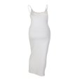 thumbnail image 3 of Femmes Élégantes Coupe Basse Bodycon Maxi Robe Sans Manches Robes de Cami Soirée Robe Formelle Robe de Soleil, 3 of 5