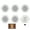 Warm light, variant on 7829 6Pcs Hexagonal Solar Wall Lamps Waterproof Decorative Lights Easy Installation
