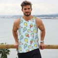 thumbnail image 6 of KLL Frog In Mermaid Print Men's Muscle Gym Workout Stringer Tank Tops Bodybuilding Fitness T-Shirts Tank Tops Men-4X-Large, 6 of 7