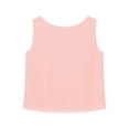 thumbnail image 2 of iiniim Women's Work Blouses Dressy Casual Tank Tops Sleeveless Chiffon Loose Round Neck Shirt Size S-3XL Pink M, 2 of 7
