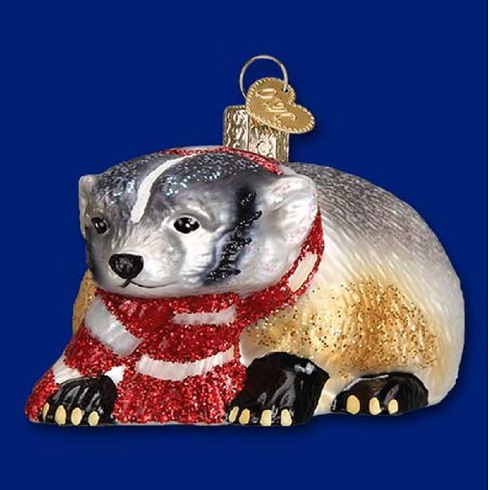 Badger Christmas Ornament 
