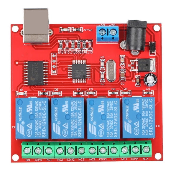 4 Channel 12V USB Smart Switch Controller Relay Module Expansion Board for PC