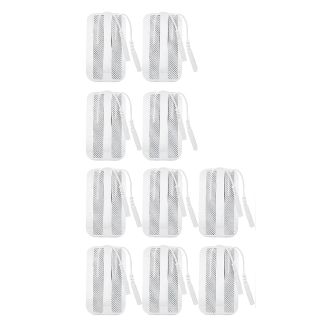 20 unidades/bolsa de 1 x 6 cm de almohadillas de electrodos TENS para máquina de fisioterapia con masajeador TENS