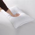 thumbnail image 5 of Marina Decoration Oreiller Breathable Sleeping Medium Firm Silver Piping Bed Pillow for Side and Back Sleepers, Hotel Collection Pillows 2 Piece Pack, 5 of 5