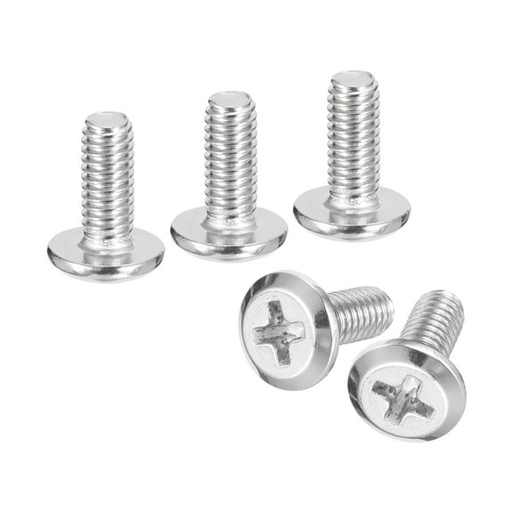 Uxcell M4x10mm Flat Round Head Phillips Head Screws, 10 Pack 304 Stainless Steel Phillips Drive Machine Screw