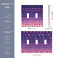thumbnail image 2 of Yayeee Toggle Light Switch Wall Plate 2-Gang 4.56"x4.48" Decorative Outlet Cover, Gradient Love, 2 of 7