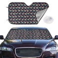 thumbnail image 2 of Kdxio Bohemian Chicken Print Windshield Sun Shade,UV Rays and Sun Heat Protection,Sunshade for Car Windshield,Car Shade Front Windshield - Medium, 2 of 6