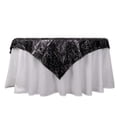 thumbnail image 5 of Efavormart 72" Black Metallic Fringe Shag Tinsel Square Polyester Table Overlay, 5 of 5