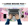 thumbnail image 3 of Pink Desk Mat, Anime City Gamer Mouse Pad, Pastel Gaming Large Mousepad, Kawaii Office Decor for Women Keyboard Mat, Cute Pink Desk Pad with Stitched Edges and Non-Slip Rubber Base Computer Mat, 3 of 6