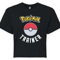 thumbnail image 3 of Pokémon - Pokémon Trainer - Juniors Cropped Cotton Blend T-Shirt, 3 of 5