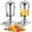 2, variant on 2 Pcs 2 Gallon Drink Dispensers for Parties, Beverage Dispenser with Stand, Stainless Steel Hot Cold Juice Dispenser with Centre Ice Core and Drip Trays for for Beer, Water Lemonade