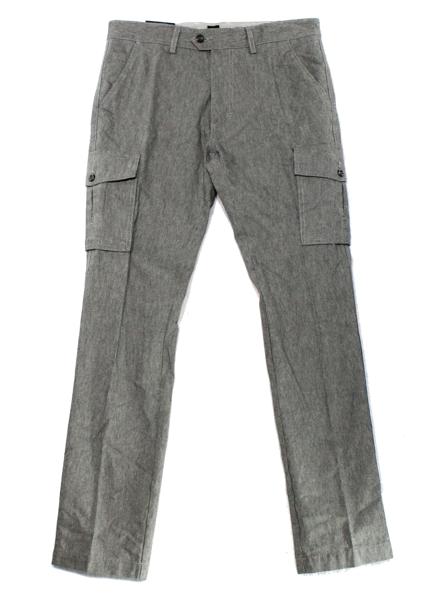 HUGO BOSS Hugo Boss NEW Gray Heather Mens Size 48 Straight Fit Cargo Wool Pants