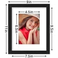 thumbnail image 3 of Set de 9 marcos para fotos Vittanly de 8 x 10 con plexiglás, color negro, 3 of 9