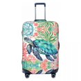 thumbnail image 1 of Custom Race To Safety Sea Turtle Suitcase Cover Dust Proof Luggage Covers Protector for 18-32 inch, 1 of 1