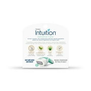 Schick Intuition 4-Blade Sensitive Care Women's Razor Cartridge Refills, 3 Ct, Lather & Shave in One Step, With Aloe & Vitamin E