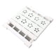 thumbnail image 2 of Estante de tensión extensible blanco para armario, sin taladros, telescópico, organizador, divisor, 24 cm de ancho y 30-40 cm de largo., 2 of 14