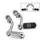 thumbnail image 2 of sweethay 1 par de reposapiés para motocicleta, abrazadera de montaje de Pedal largo, estriberas plateadas Vehículos, repuestos y accesorios Mis Plata sweethay VI002325-02, 2 of 6