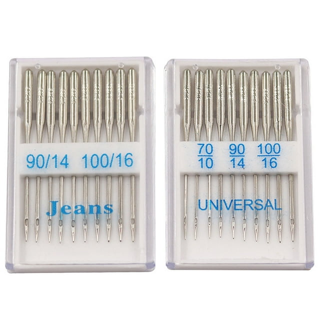Miangastore 2 Boxes of Sewing Needles Professional Sewing Machine Needles Portable Stitching Needles
