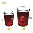 thumbnail image 3 of Balery Black Spider Web With Spiders Cesta de ropa redonda con asas, impermeable, independiente, para ropa, juguetes, dormitorio y familia-Medium, 3 of 6