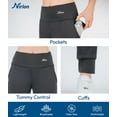 thumbnail image 4 of Nirlon Lightweight Joggers For Women - Athletic Womens Joggers With Pockets, Workout Leggings For Women - Breathable Stylish Womens Sweatpants For Gym And Yoga Pants (2XL 26", Dark Grey), 4 of 5