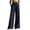 Navy, variant on Utoimkio Women's Casual High Waist Wide Leg Pants,Pleated Tailored Trousers with Pockets