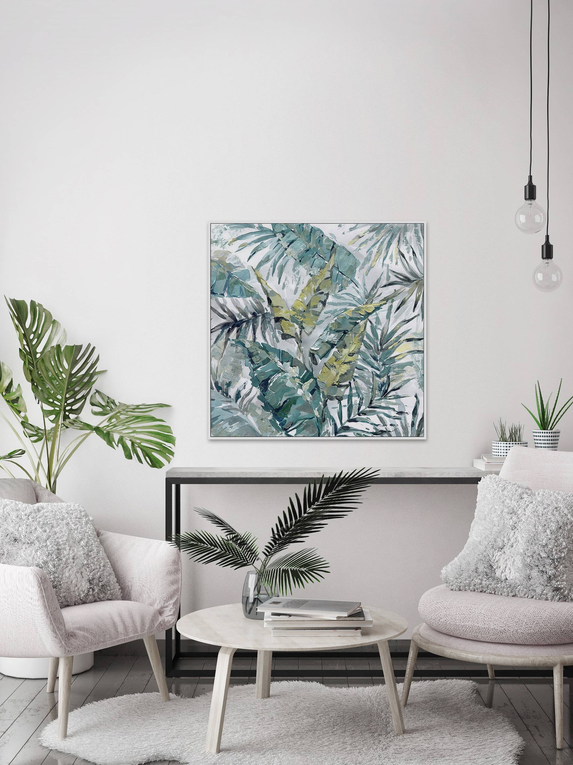 Blissful Floater Framed Painting Print on Canvas