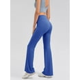thumbnail image 5 of Nygoyerh Women Flared Yoga Pants Casual Hip Lifting High Waist Bell Bottoms Bootcut Trousers Streetwear, 5 of 6