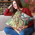 thumbnail image 2 of Plutus Brands Blue Garden Graphic Print Luxury Throw Pillow-Size:20" x 30", 2 of 9