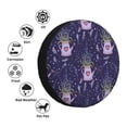thumbnail image 4 of Sikiie Lavender Flowers PVC Leather Spare Tire Wheel Cover Spare Tire Cover, for Car Truck SUV Camper Trailer Universal Fit(14-17in)-16 inch, 4 of 6