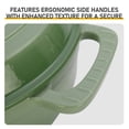 thumbnail image 3 of NestVita 7.5QT Enameled Cast Iron Dutch Oven, Oven Safe, Non-Stick, Gradient Green, Includes Lid and 2 Silicone Gloves, 3 of 10