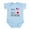 Sky Blue, variant on CafePress - Half American Half Canadian Body Suit - Baby Light Bodysuit, Size Newborn - 24 Months