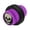 Purple, variant on BodyJewelryOnline Pair of Ear Plugs Acrylic Skull 0 Gauge Earrings 5 Colors Available Men Women