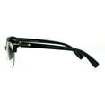 thumbnail image 3 of Fashion Half Rim Womens Cat Eye Clear Lens Horned Glasses Black Gold, 3 of 3