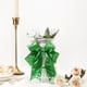 thumbnail image 2 of Cinta decorativa Ribbli verde esmeralda satinada de 3,8 cm y 18,3 m con cable, 2 of 4