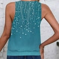 thumbnail image 4 of Women's Tank Tops Floral V Neck Sleeveless Casual Loose Fit, 4 of 4