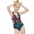 thumbnail image 6 of Demon Slayer Swimwear Kids' One-Piece Swimsuit Quick-Dry Cute Printed Girls' Swimwear Bathing Suit for Beach & Pool 11-13Y(160cm), 6 of 8