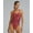 Red, variant on Tyr Womens Cutoutfit Cry Swimsuit