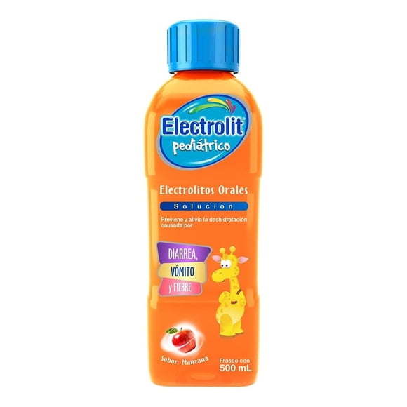 Suero oral Electrolit pediátrico sabor manzana 500 ml